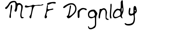MTF Drgnldy font preview